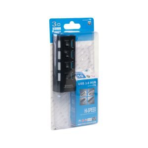 USB хъб No Brand USB 3.0 4 Порта Черен - 12062 - 02