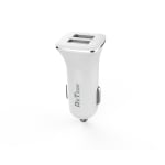 Зарядно устройство за кола DeTech DE-C01 5V/2.4A 12/24V 2 x USB Бял - 14122