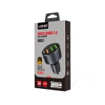 Зарядно устройство за кола LDNIO C703Q Quick Charge 3.0 3xUSB С Micro USB кабел Сив - 14752 - 02
