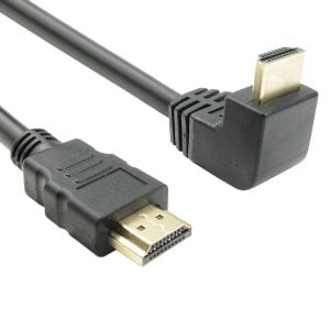 Кабел DeTech HDMI - HDMI M/М 1.5м С ъглова глава - 18134