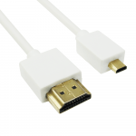 Кабел DeTech HDMI - HDMI Micro 1.5m Бял - 18136