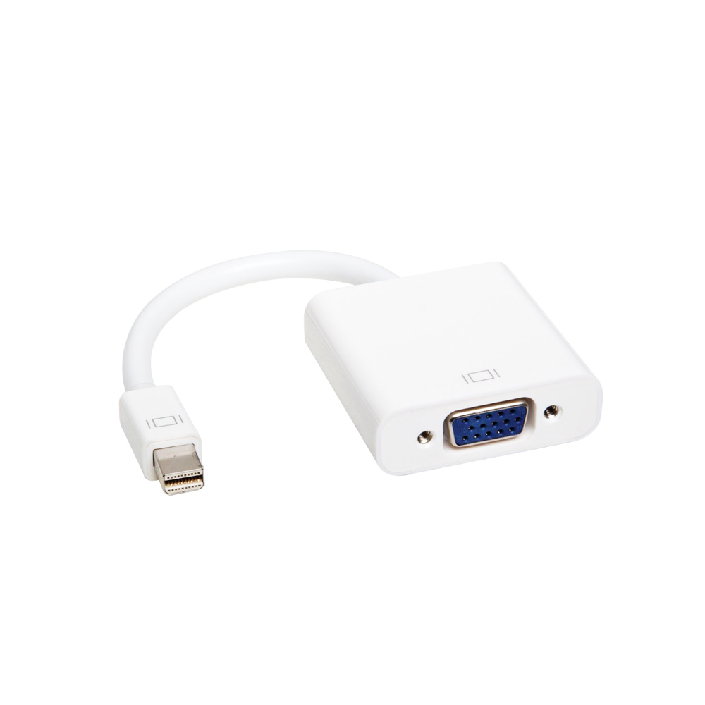 Преходник DeTech Mini DP M - VGA 10см Бял - 18155 Преходник DeTech Mini DP M - VGA 10см Бял - 18155