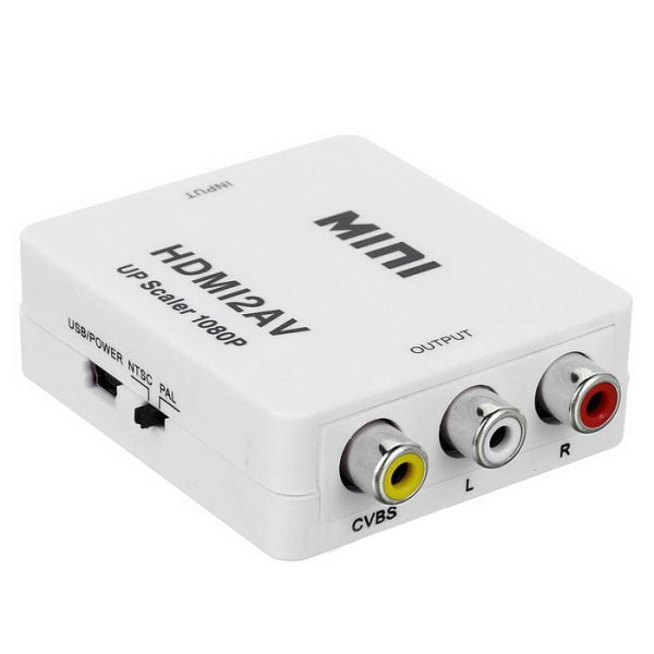 Конвертор No brand HDMI към AV (3RCA) Бял - 18301 - 02