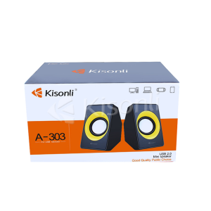 Тонколони Kisonli A-303 2x3W USB Различни цветове - 22086 - 02