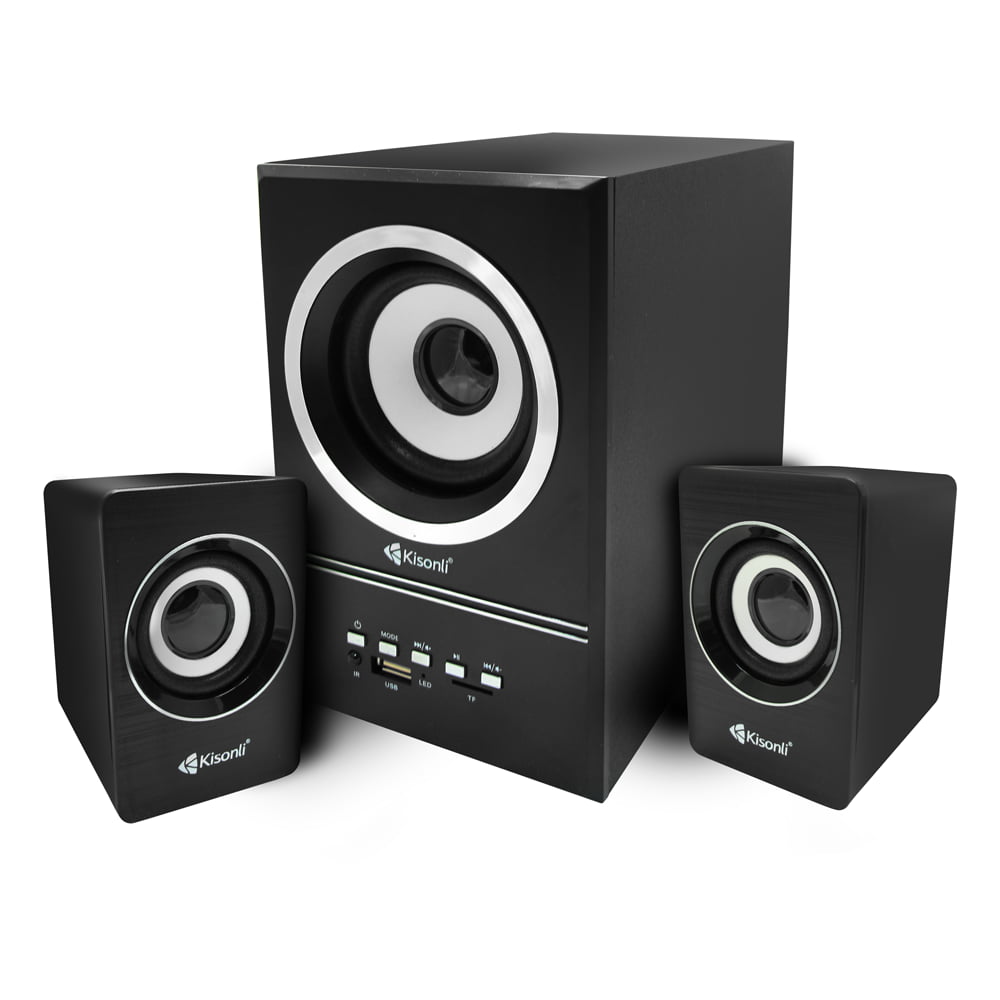 Тонколони Kisonli U-2700BT Bluetooth 5W+3W*2 USB Черен - 22114 Тонколони Kisonli U-2700BT Bluetooth 5W+3W*2 USB Черен - 22114