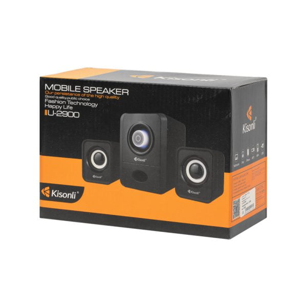 Тонколони Kisonli U-2900 5W+2x3W USB Черен - 22153 - 03