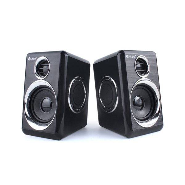 Тонколони Kisonli T-005 2x3W USB Черен - 22157 - 03