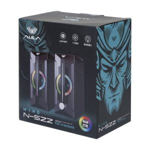 Тонколони Aula N-522 2x3W USB RGB Черен - 22188 - 02