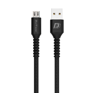 Кабел за данни DeTech DE-C25M Micro USB 1.0m Черен - 40106 - 02