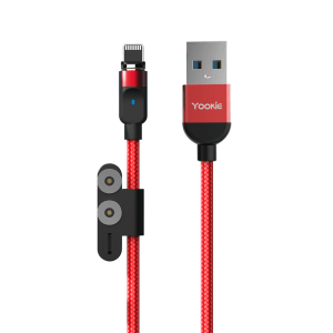 Магнитен кабел за данни Yookie CB4 3 в 1 Micro USB Lightning Type-C 1.0m Различни цветове - 40152