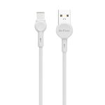 Кабел за данни DeTech DE-C35C Type-C 1.0m Бял - 40190