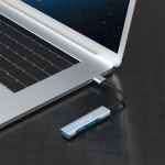 USB хъб Earldom ET-HUB09 USB 3.0 3 Порта Сив - 40218 - 02