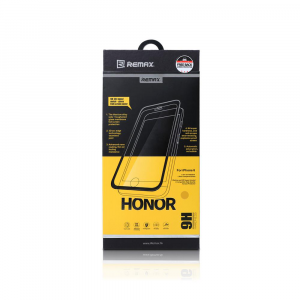 Стъклен протектор за целия дисплей Remax Honor за iPhone 6/6S Plus С Метална лайстна 0.3 mm Черен - 52311 - 02