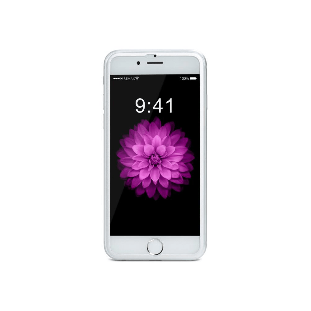 Стъклен протектор за целия дисплей Remax Honor за iPhone 6/6S Plus С Метална лайстна 0.3 mm Сребрист - 52312 Стъклен протектор за целия дисплей Remax Honor за iPhone 6/6S Plus С Метална лайстна 0.3 mm Сребрист - 52312