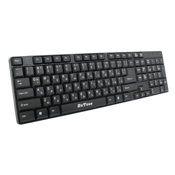 Клавиатура DeTech DE6079 USB Кирилизирана Черен - 6079 - 02