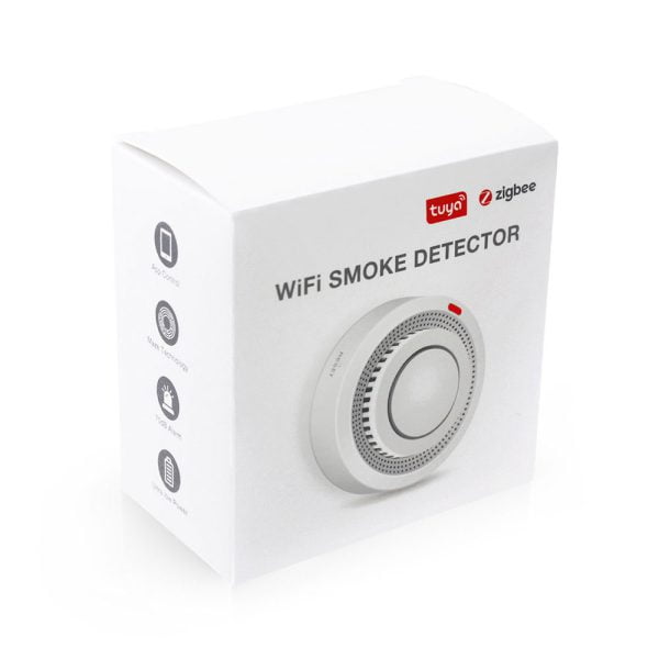 Смарт сензор No brand PST-YG400A За дим Wi-Fi Tuya Smart Бял - 91009 - 07