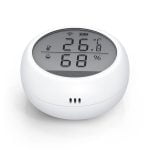 Смарт сензор No brand PST-WSD400B За температура и влажност LCD екран Wi-Fi Tuya Smart Бял - 91010 - 05