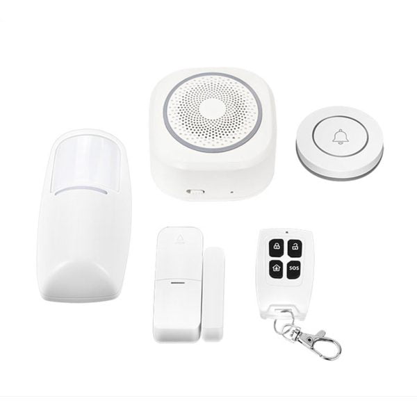 Смарт алармена система No brand PST-H3 5в1 Wi-Fi Tuya Smart Бял - 91011 - 04