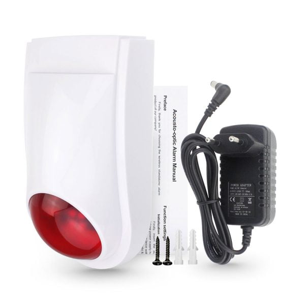 Смарт сирена No brand PST-TS106 Външен монтаж Wi-Fi Tuya Smart Бял - 91012 - 07