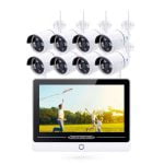 Смарт система за видеонаблюдение No brand PST-7208-PN 8 камери 2.0Mp Full HD Екран Wi-Fi Tuya Smart Бял - 91038