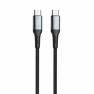 Кабел за данни DeTech DE-43CC2 Type-C - Type-C PD 2.0m Черен - 40265