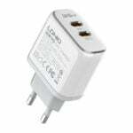 Мрежово зарядно устройство LDNIO A2528M MFi 35W 2 x Type-C F PD С Кабел Type-C към Lightning Бял - 40280 - 02
