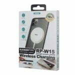 Безжично зарядно устройство Remax RP-W15 Qi 10W Вакуум Бял - 40300 - 02