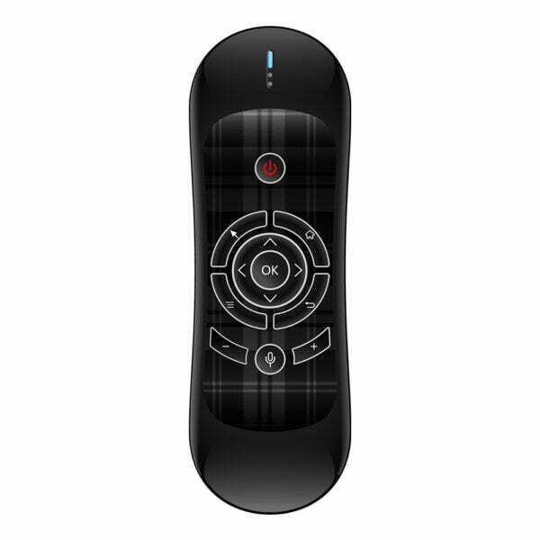 Универсално дистанционно No brand R2 Air mouse USB 2.4GHz Микрофон IR програмируемо Черен - 13043 - 03