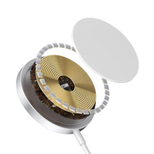 Безжично зарядно устройство WiWu M5 MagSafe Qi 15W Бял - 17735 - 02