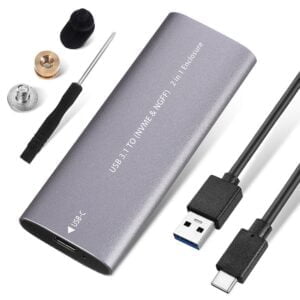 Кутия за SSD No brand SHL-R320 USB 3.1 - M.2 SATA+NVME Сив - 17756 - 02