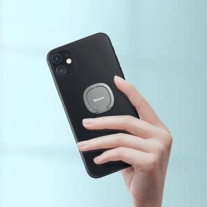 Универсална стойка за телефон Baseus Invisible Пръстен Сребрист - 17791 - 05