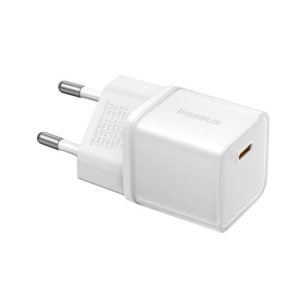 Мрежово зарядно устройство Baseus GaN5S Fast Charger 1C 30W 1 x Type-C F Бял - 40405 - 02