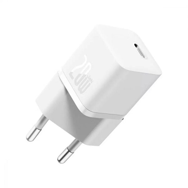 Мрежово зарядно устройство Baseus GaN5S Fast Charger 1C 20W 1 x Type-C F Бял - 40407 - 04