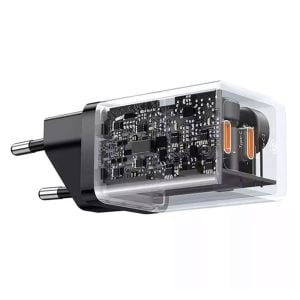 Мрежово зарядно устройство Baseus GaN5 Pro Fast Charger 40W 2 x Type-C F Черен - 40408 - 02