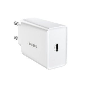 Мрежово зарядно устройство Baseus Speed Mini 1C 20W 1 x Type-C F Бял - 40414