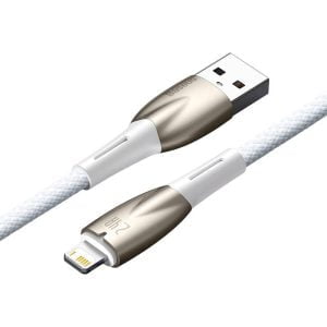 Кабел за данни Baseus Glimmer Lightning 1.0m Бял - 40460 - 02