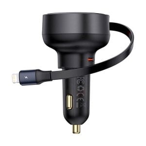 Зарядно устройство за кола Baseus Enjoyment Pro 55W С Lightning кабел Черен - 40495 - 02
