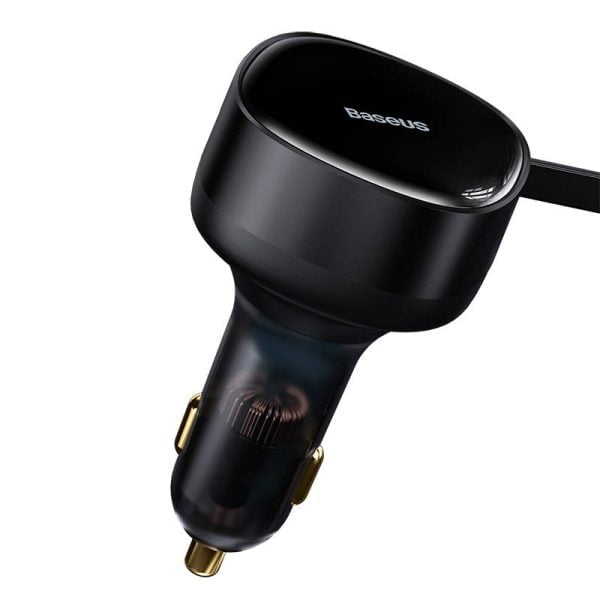 Зарядно устройство за кола Baseus Enjoyment Pro 33W 2xType-C Кабел Черен - 40500 - 03