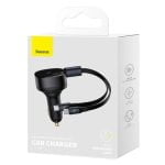 Зарядно устройство за кола Baseus Enjoyment Pro 33W 2xType-C Кабел Черен - 40500 - 05