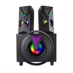 Тонколони Kisonli TM-1000U Bluetooth USB AUX SD FM 8W+2x4W Черен - 22220 - 02