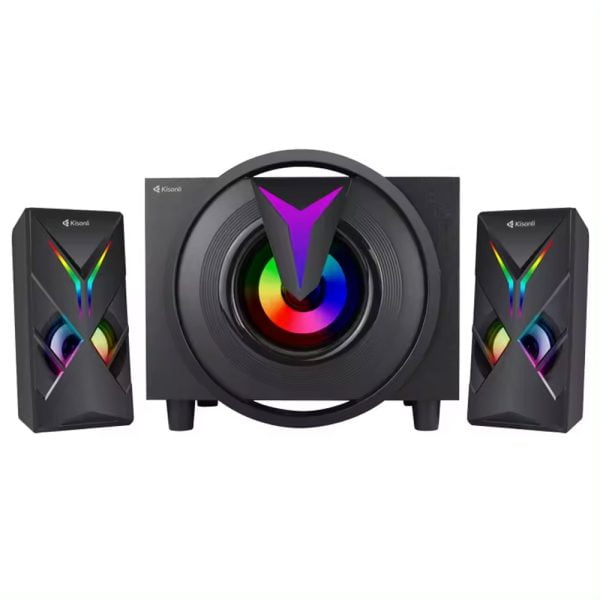 Тонколони Kisonli TM-1000U Bluetooth USB AUX SD FM 8W+2x4W Черен - 22220 - 04