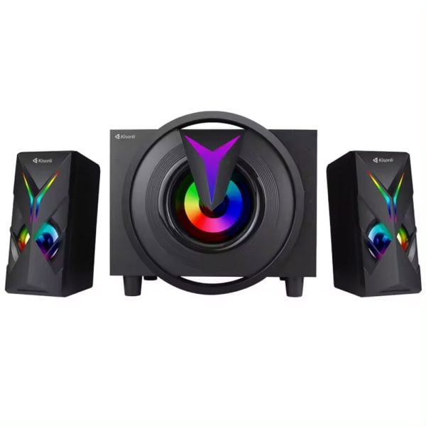 Тонколони Kisonli TM-1000U Bluetooth USB AUX SD FM 8W+2x4W Черен - 22220 - 05