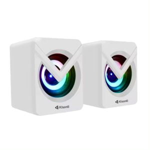 Тонколони Kisonli L-1040 AUX 2x2.5W Бял - 22245 - 02
