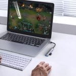 USB хъб DeTech 4 порта USB-C към 4хUSB3.0 Сив - 17847 - 02