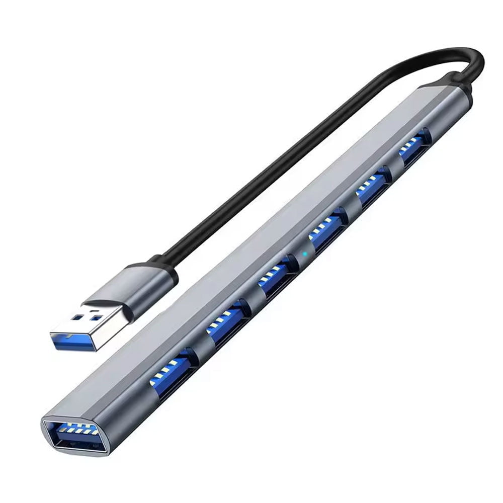 USB хъб DeTech 7 порта USB към 7хUSB3.0 Сив - 17848 USB хъб DeTech 7 порта USB към 7хUSB3.0 Сив - 17848