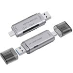 Четец за карти DeTech USB Type-C - USB 3.0 OTG SD TF сребрист - 17854 - 02