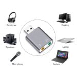 Звукова карта DeTech USB 7.1 Сив - 17857 - 02