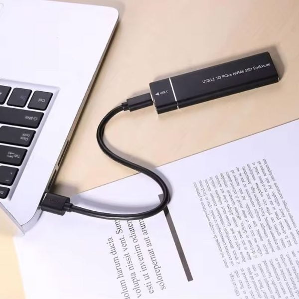 Кутия за SSD DeTech M.2 SSD NVMe USB3.1 Type-C Черен - 17863 - 04