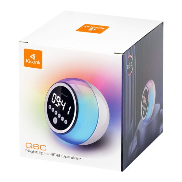 Тонколона Kisonli Q6C Bluetooth SD FM RGB Бял - 22283 - 06