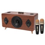 Тонколона Kisonli G105 Караоке Bluetooth USB SD AUX Кафяв - 22304 - 03